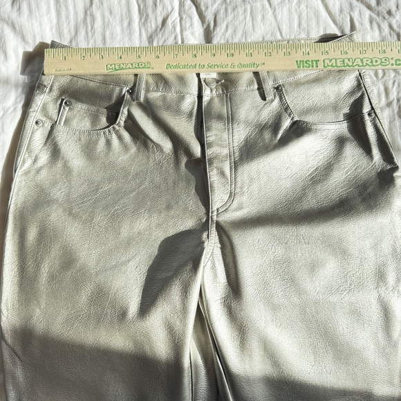 H&M 90's Straight Leg Silver Pants Size 14 30" inseam - Picture 8 of 10